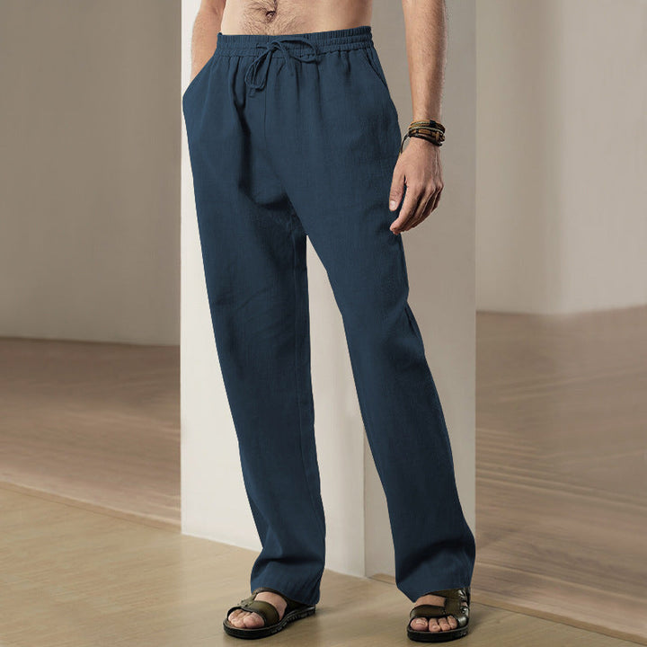 Herren lässige Freizeithose mit elastischem Bund und Seitentaschen Echoarchiv