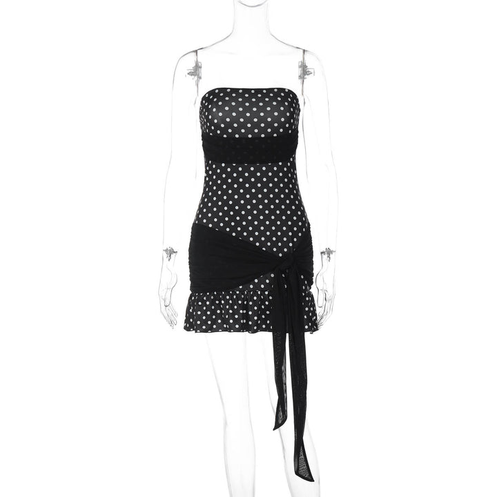Damen Figurnahes Polka-Dot Kleid mit verspieltem Wickel-Design Echo Archiv