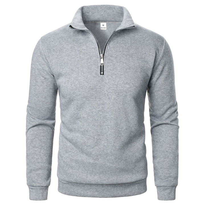 Herren warme Fleece Pullover mit halbem Reißverschluss Echoarchiv