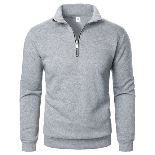 Herren warme Fleece Pullover mit halbem Reißverschluss Echoarchiv