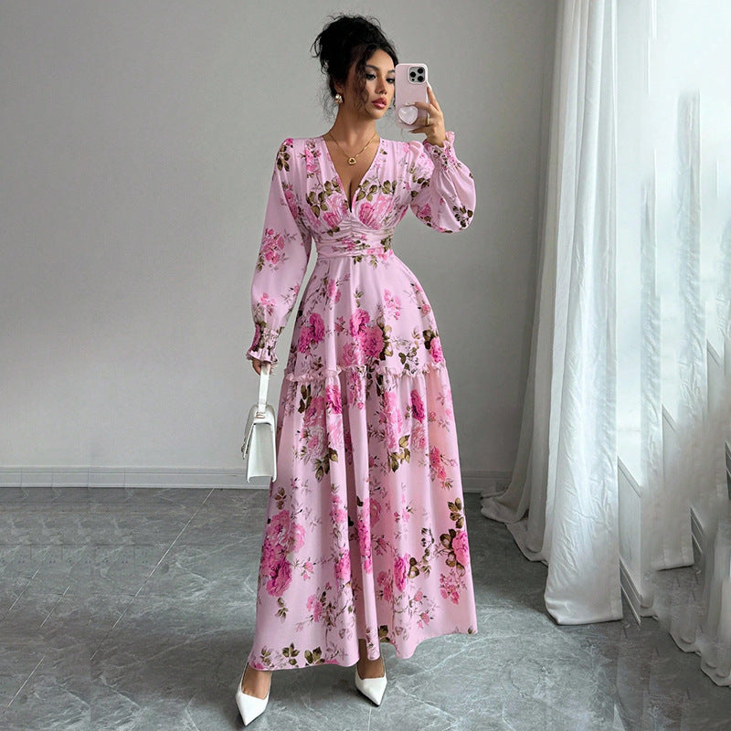 Damen Maxikleid mit floralen Details Echo Archiv