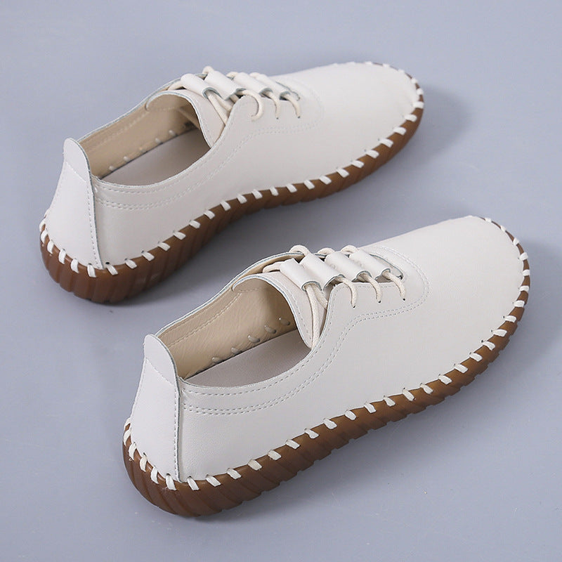 Damen Leichter Schnürschuh mit handgenähter Ziernaht und profilierter Gummisohle Echo Archiv