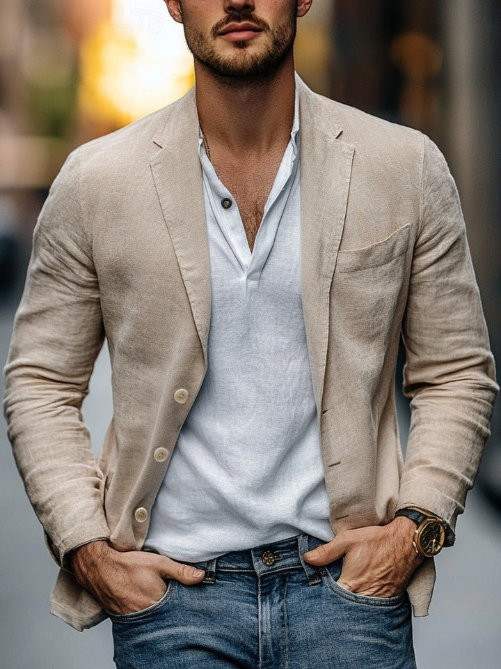Herren lässiger Leinenblazer – Tianoro