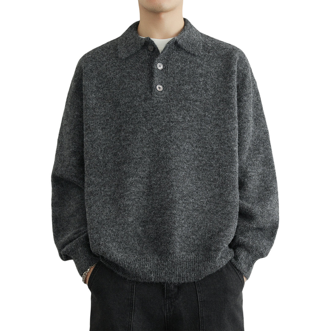 Herren Pullover mit modernem Kragen Echoarchiv