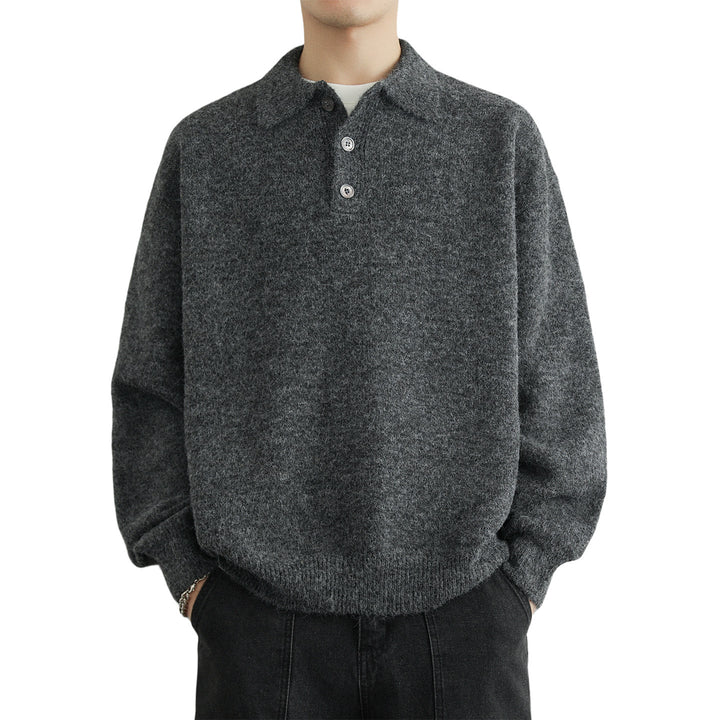 Herren Pullover mit modernem Kragen Echoarchiv