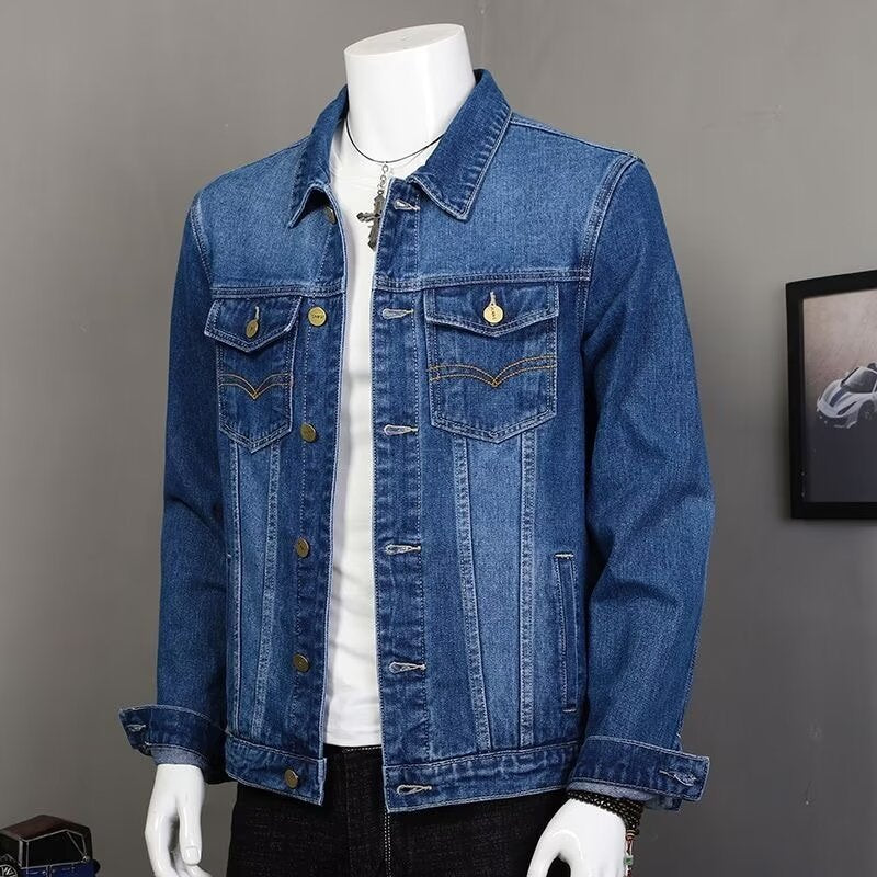 Herren Klassische Denimjacke mit modernen Details Echo Archiv