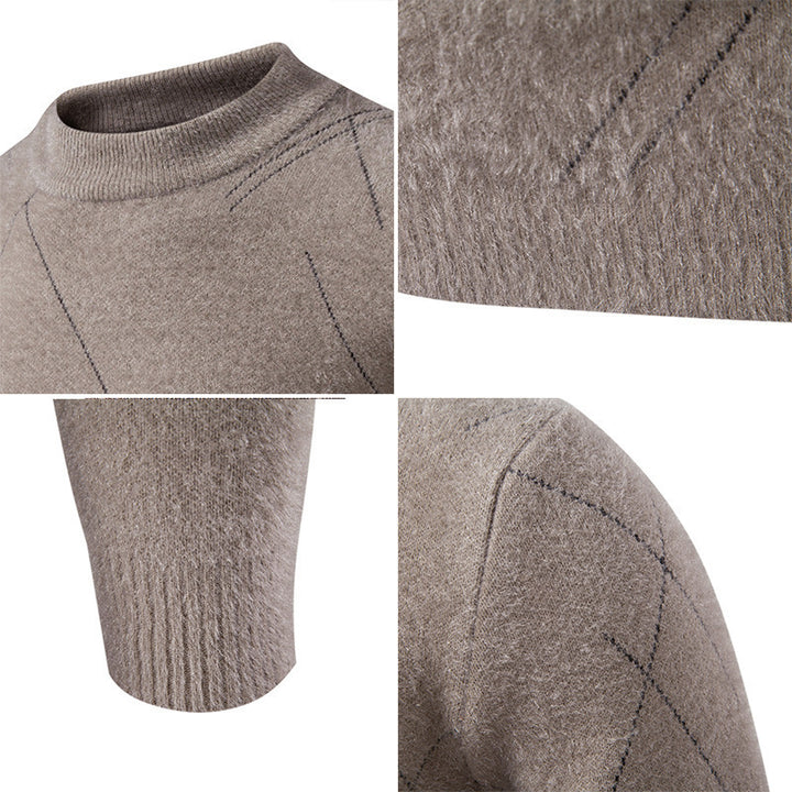 Herren Rollkragenpullover mit eleganter Struktur und feinem Material Echoarchiv