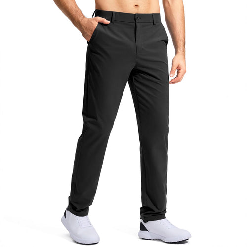 Herren nan elastische Golftwill-Hose mit geradem Schnitt, knitterfreiem Material und verdeckter Reißverschlusstasche Echo Archiv
