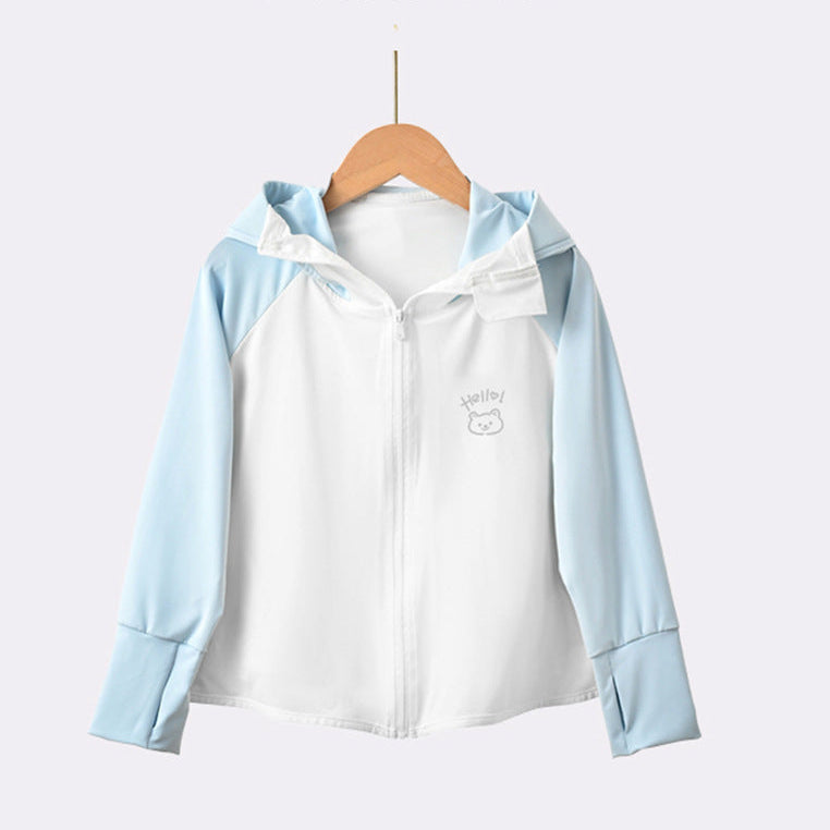 Mädchen funktionale UV-Schutzjacke mit Kapuze Echo Archiv