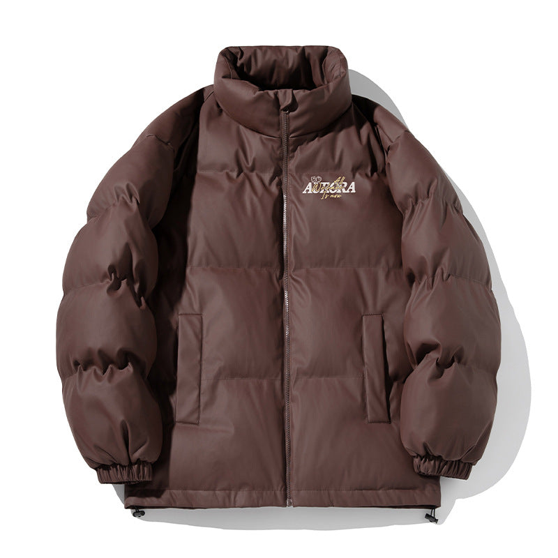 Unisex Isolierte Pufferjacke im minimalistischen Boxy‑Schnitt mit hohem Stehkragen, verdecktem Reißverschluss und Kordelzugsaum Echo Archiv