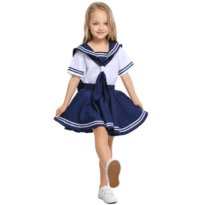 Mädchen Matrosen Outfit mit Rüschen und Schleifen Echo Archiv