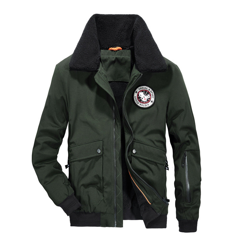 Herren multifunktionale Jacke mit weichem Teddy-Futter Echoarchiv