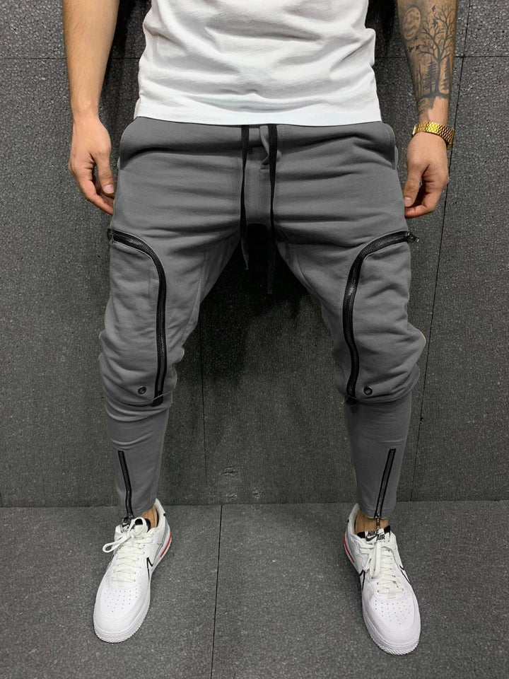 Herren modische Jogginghose mit einzigartigen Reißverschlussdetails Echoarchiv