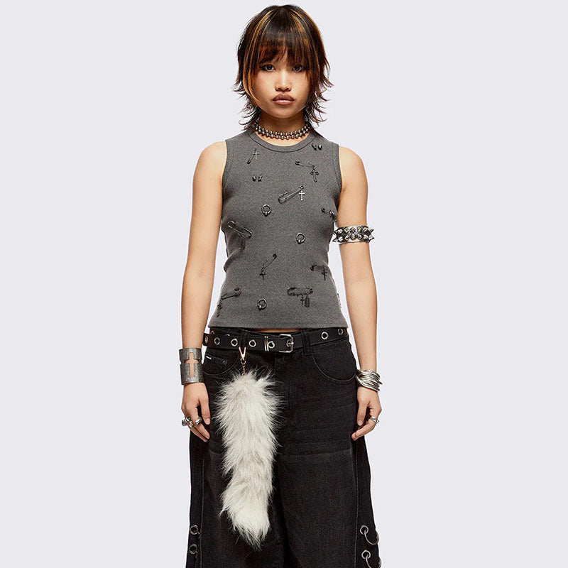 Damen figurbetontes T-Shirt mit hochwertigem Detail Echo Archiv