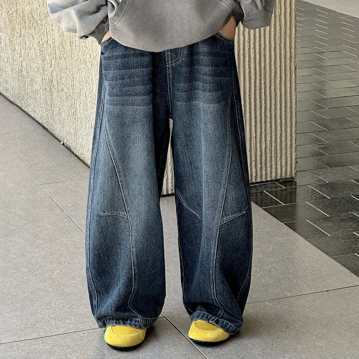 Unisex weit geschnittene Denim-Hose mit lässiger Passform Echo Archiv