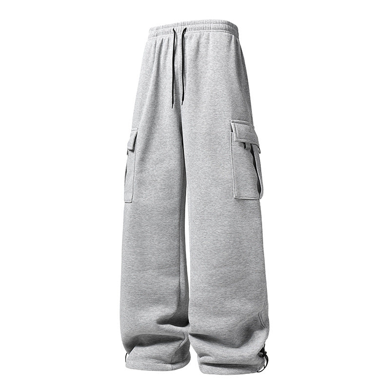 Herren Weite Cargo-Jogginghose mit Thermofleece, Tunnelzugbund & verstellbaren Beinabschlüssen Echoarchiv