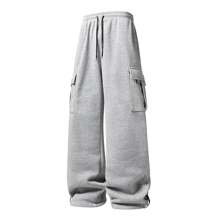 Herren Weite Cargo-Jogginghose mit Thermofleece, Tunnelzugbund & verstellbaren Beinabschlüssen Echoarchiv