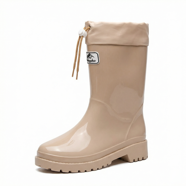Damen Hochwertige und Stylische Gummistiefel mit Verstellbarem Schnürsystem – Lioré