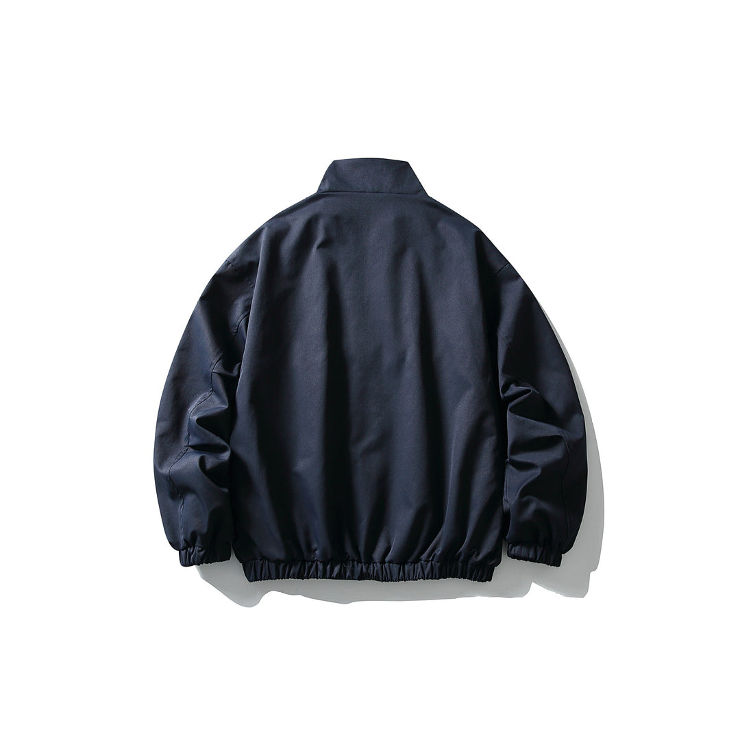 Herren Tech-Bomberjacke im Workwear-Stil mit hohem Stehkragen und elastischem Saum Echoarchiv