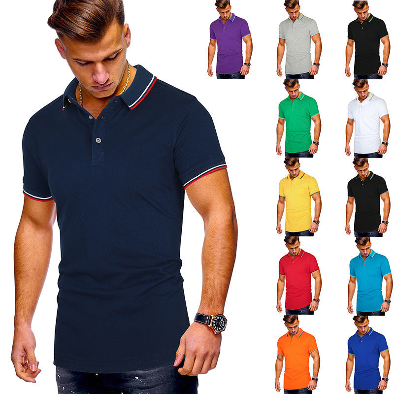 Herren Poloshirt mit Echoarchivrnen Akzenten Echoarchiv