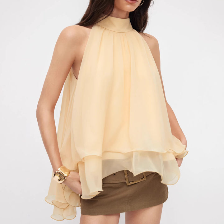 Damen Schwingender Chiffon-Rock mit Schleifenverschluss Echo Archiv