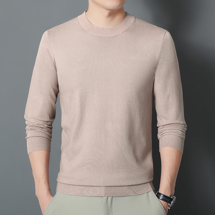 Herren Feiner Rundhalspullover aus Feinstrick mit schmaler Silhouette Echo Archiv