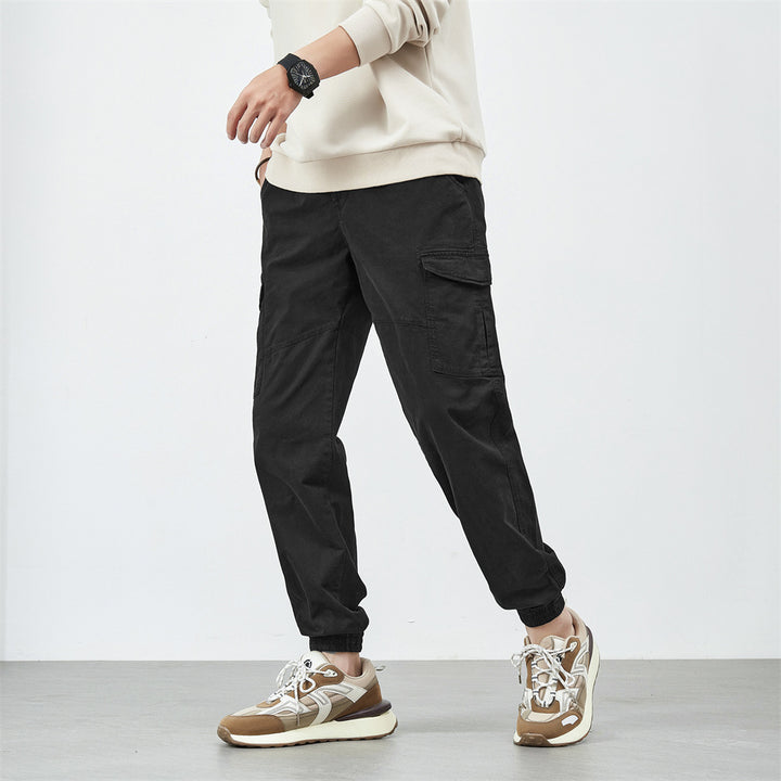 Herren Cargo-Hose mit elastischem Bund und verstellbarem Gurt Echoarchiv