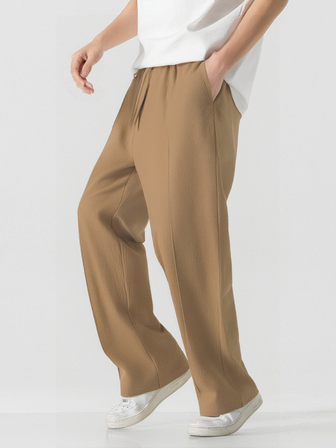 Herren Elegante, weite Freizeithose aus atmungsaktivem Gewebe Echoarchiv