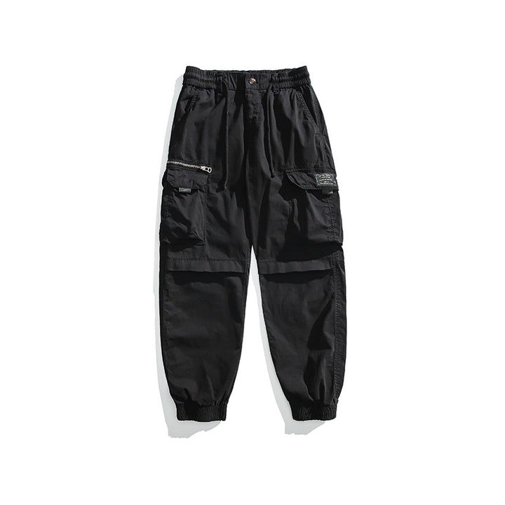 Herren Multifunktionale Cargo-Jogginghose mit Tunnelzugbund, Kniepaneelen und Mehrfachtaschen Echo Archiv