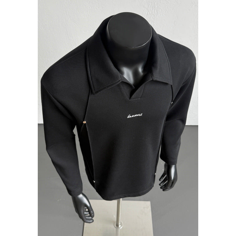 Herren Urban Elegante Langarmhemd Jacke Echo Archiv