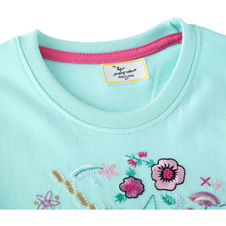 Mädchen Kurzarm Freizeitkleid mit bezauberndem Einhorn-Design Echo Archiv
