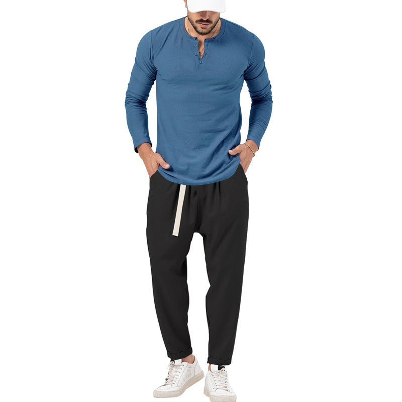 Herren lässiges Langarmshirt und bequeme Jogginghose Echoarchiv