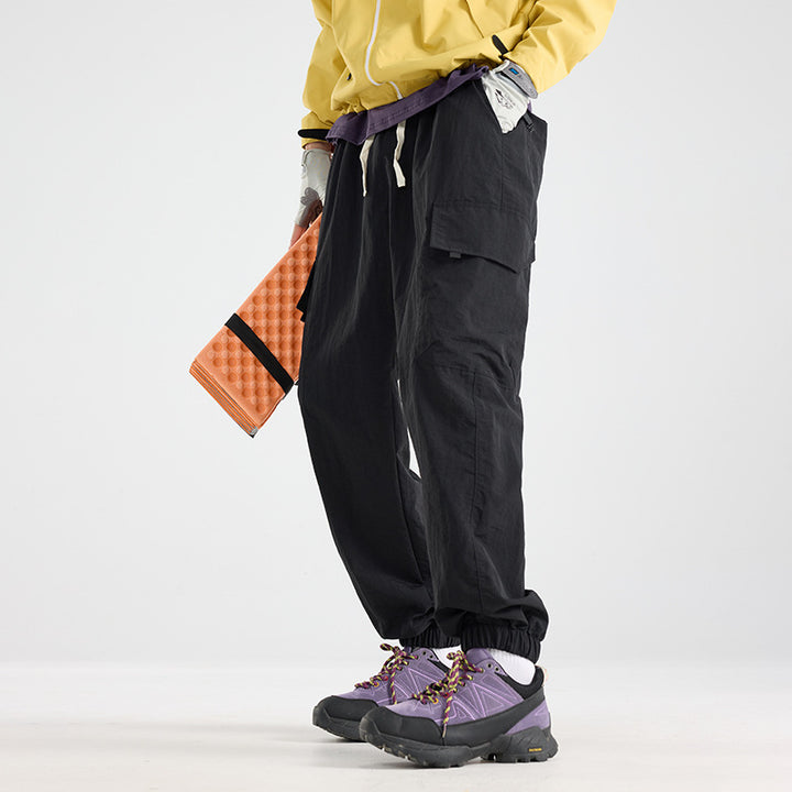 Herren Leichte Utility-Cargo-Hose aus Ripstop mit elastischem Saum und Mehrfachtaschen Echoarchiv