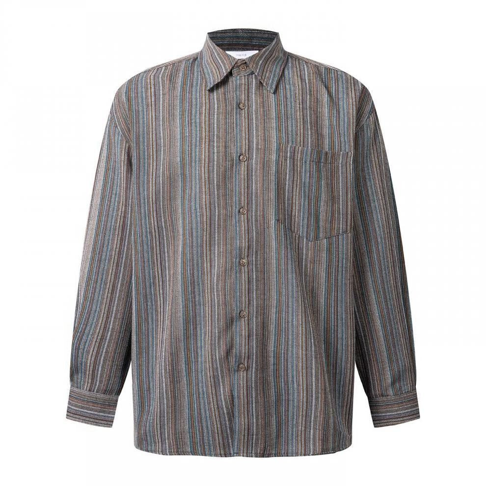 Herren Elegantes Langarmhemd mit Streifen – Arvello