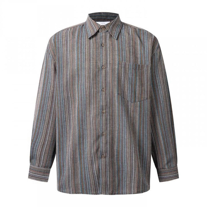 Herren Elegantes Langarmhemd mit Streifen – Arvello