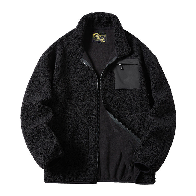Herren Gemütliche Fleecejacke mit praktischen Taschen Echo Archiv