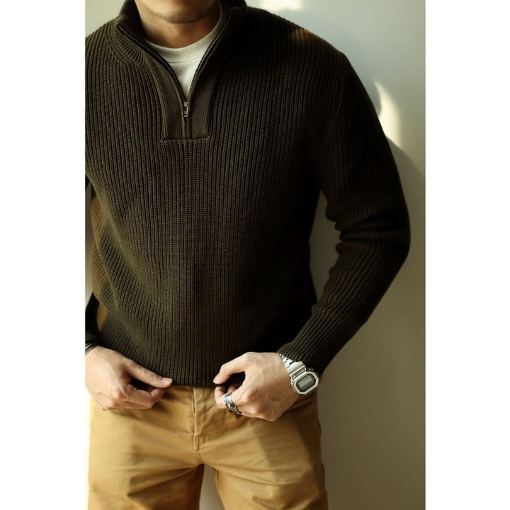 Herren Strickpullover mit Stehkragen Echo Archive