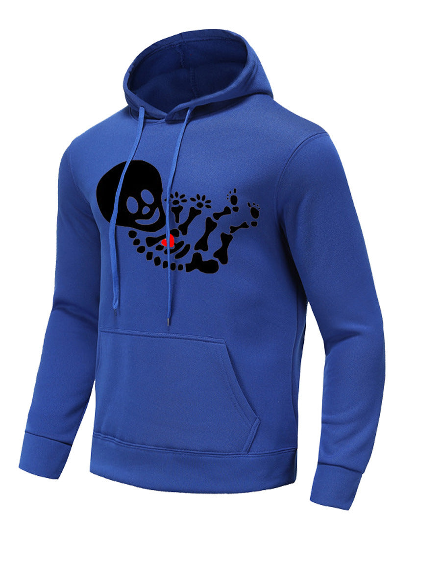 Herren Kapuzenpullover mit kreativem Skelett-Design Echoarchiv