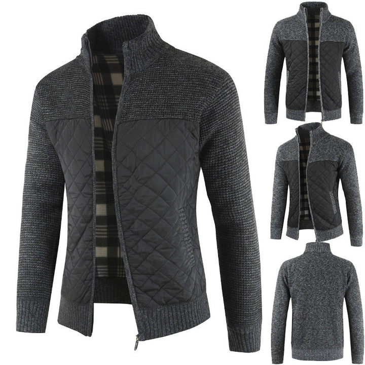 Herren modische Hybridjacke mit strukturiertem Obermaterial Echoarchiv