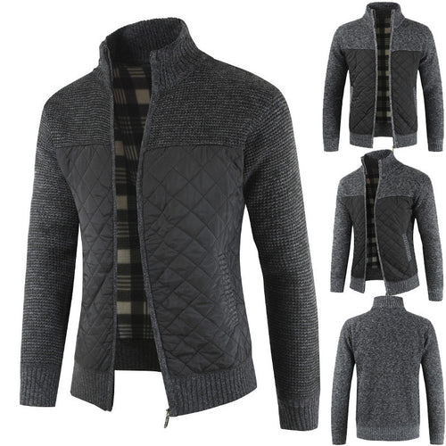 Herren modische Hybridjacke mit strukturiertem Obermaterial Echoarchiv