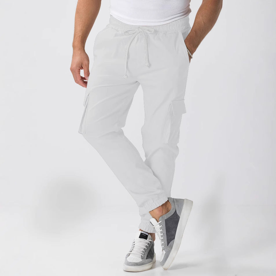 Herren Cargo-Hose mit elastischem Bund und mehreren Taschen Echoarchiv