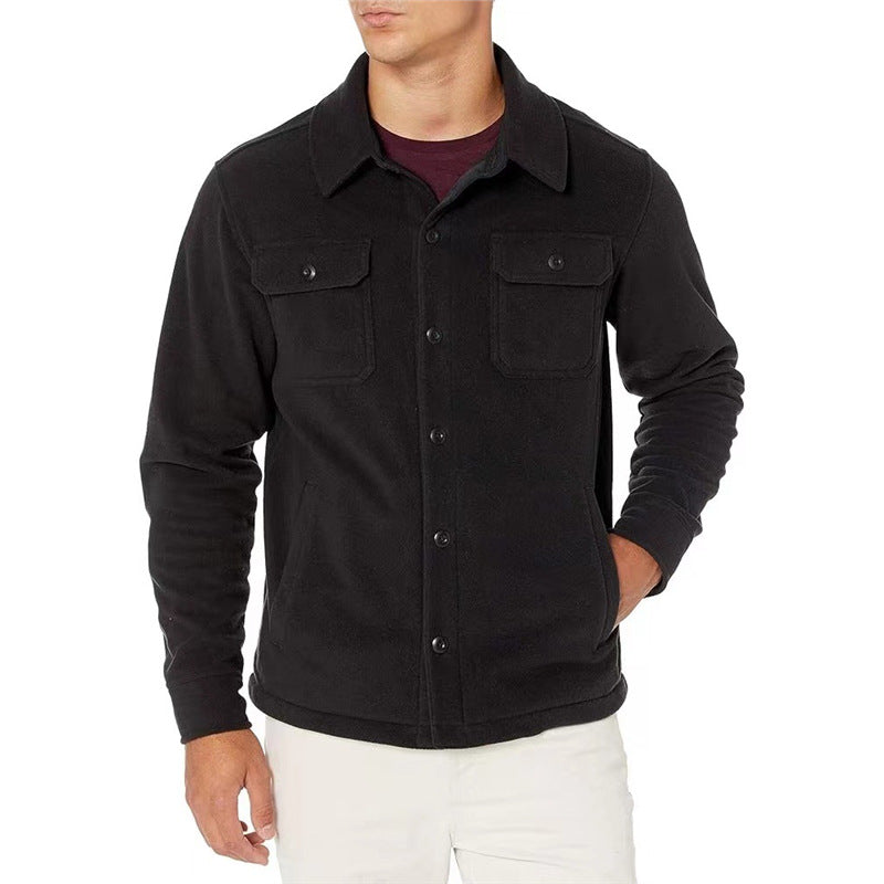 Herren Fleecejacke mit praktischen Taschen Echoarchiv