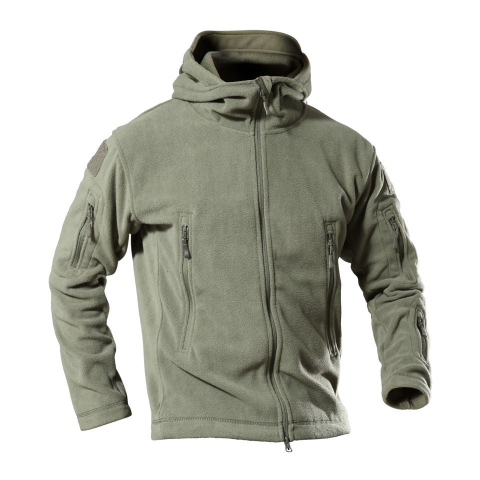 Herren Fleecejacke mit multifunktionalen Reißverschlusstaschen Echoarchiv
