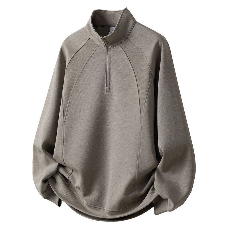 Herren Sport Fleece Pullover mit Reißverschluss Echo Archiv
