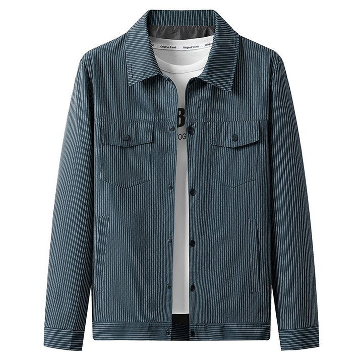 Herren Gestreifte Hemdjacke Echo Archiv