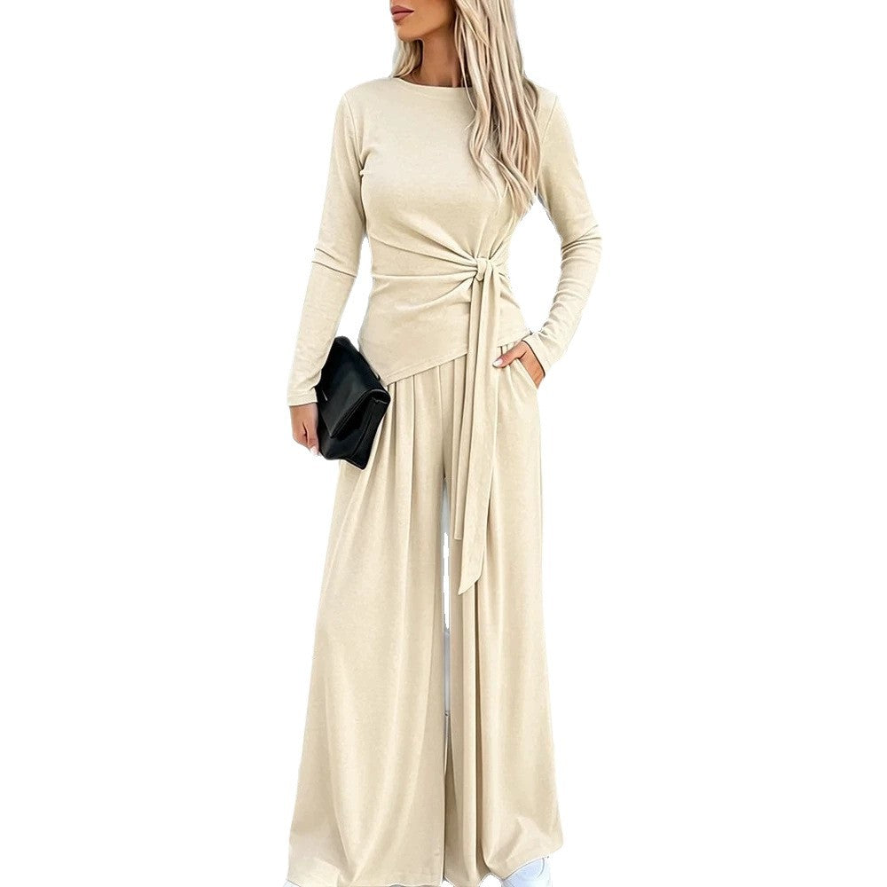 Damen Elegantes Wickeloberteil mit weitem Hosen Echo Archiv