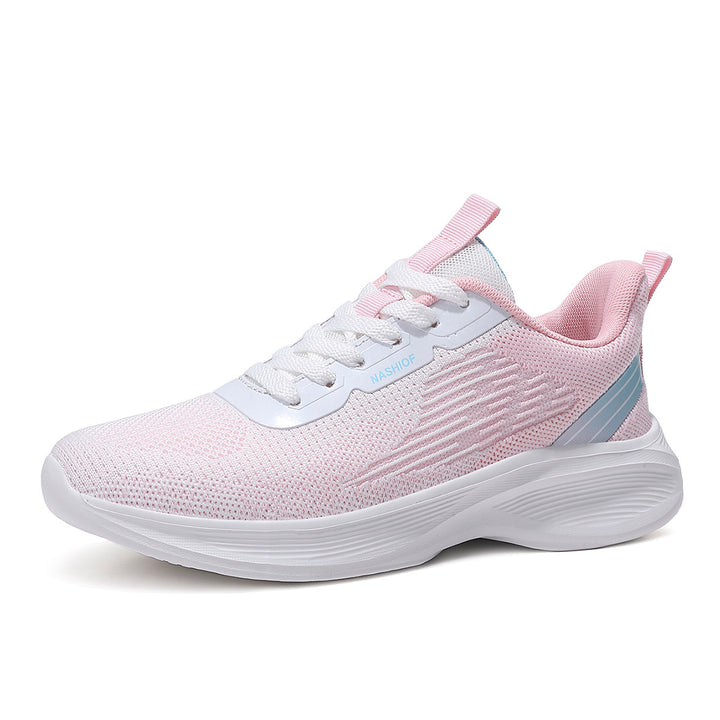 Damen nan federleichte Strick-Walking-Sneaker mit anatomischer Abrollsohle und ultraweicher Komfortinnensohle Echo Archiv