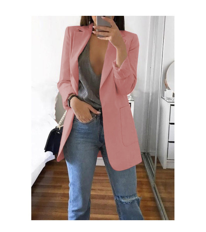 Damen eleganter Blazer mit tailliertem Schnitt und praktischen Taschen Echo Archiv