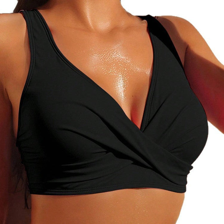Damen Sport-Bikini-Oberteil mit raffiniertem Wickeldetail Echoarchiv
