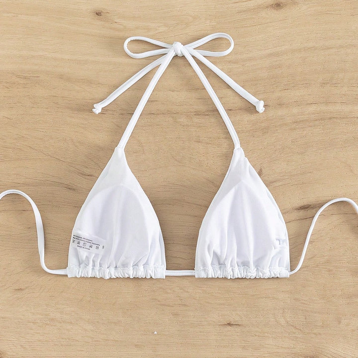 Damen Triangel-Bikinioberteil mit verstellbaren Trägern und elastischem Bund Echo Archiv